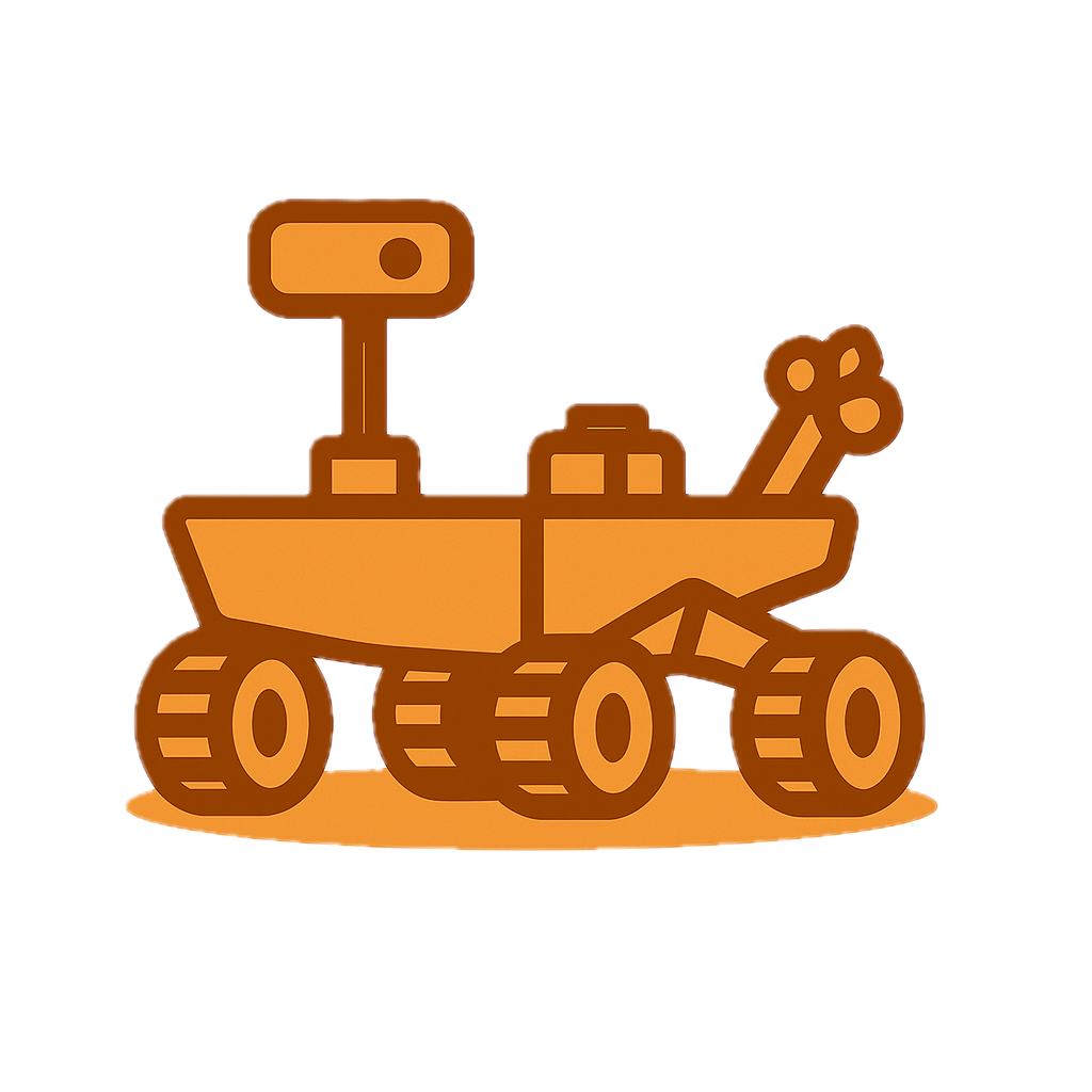 Illustration of NASA's Curiosity rover on Mars